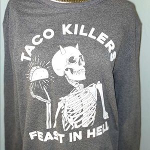 Taco feast sweatshirt size XL GUC